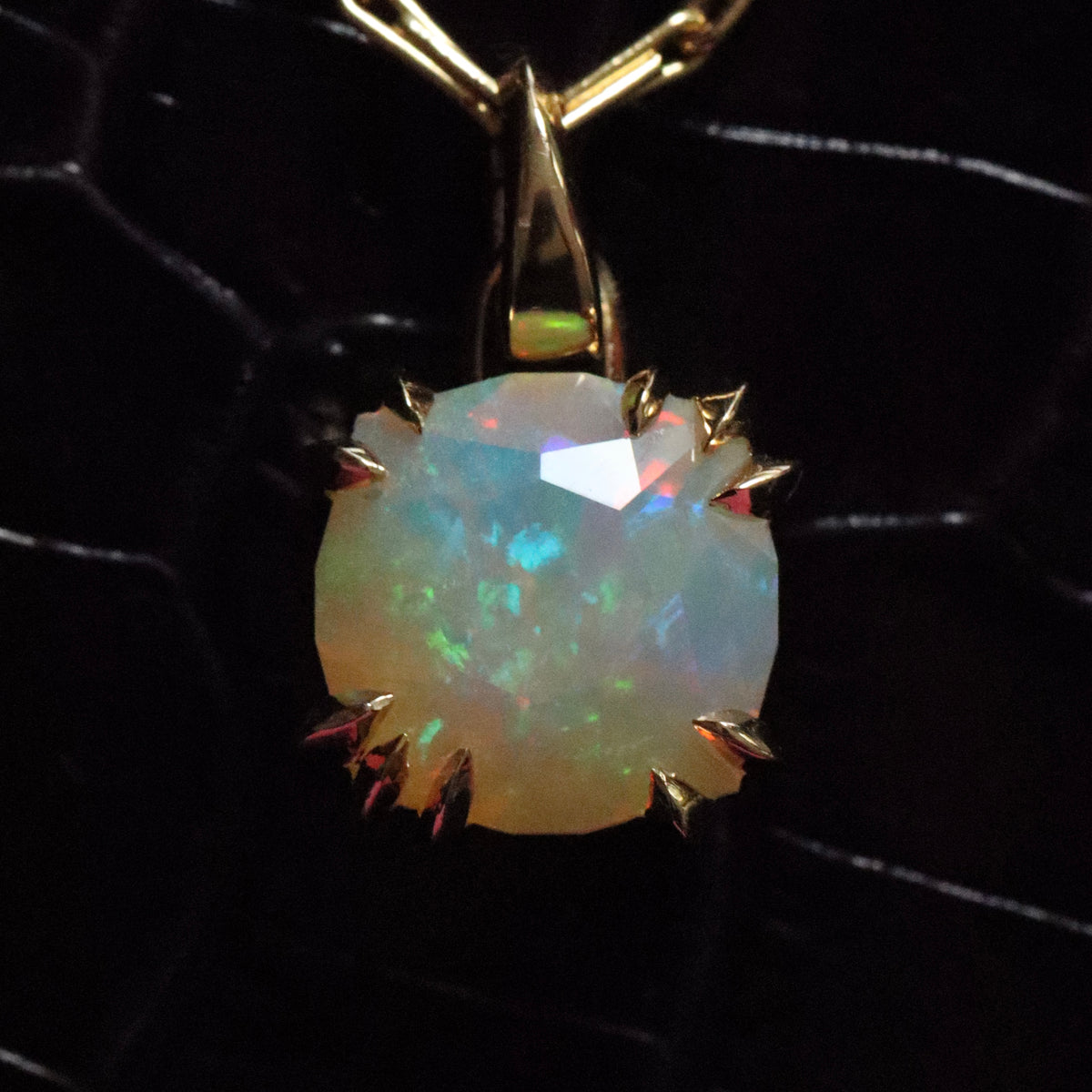 Ethiopian Opal Makhaira Pendant