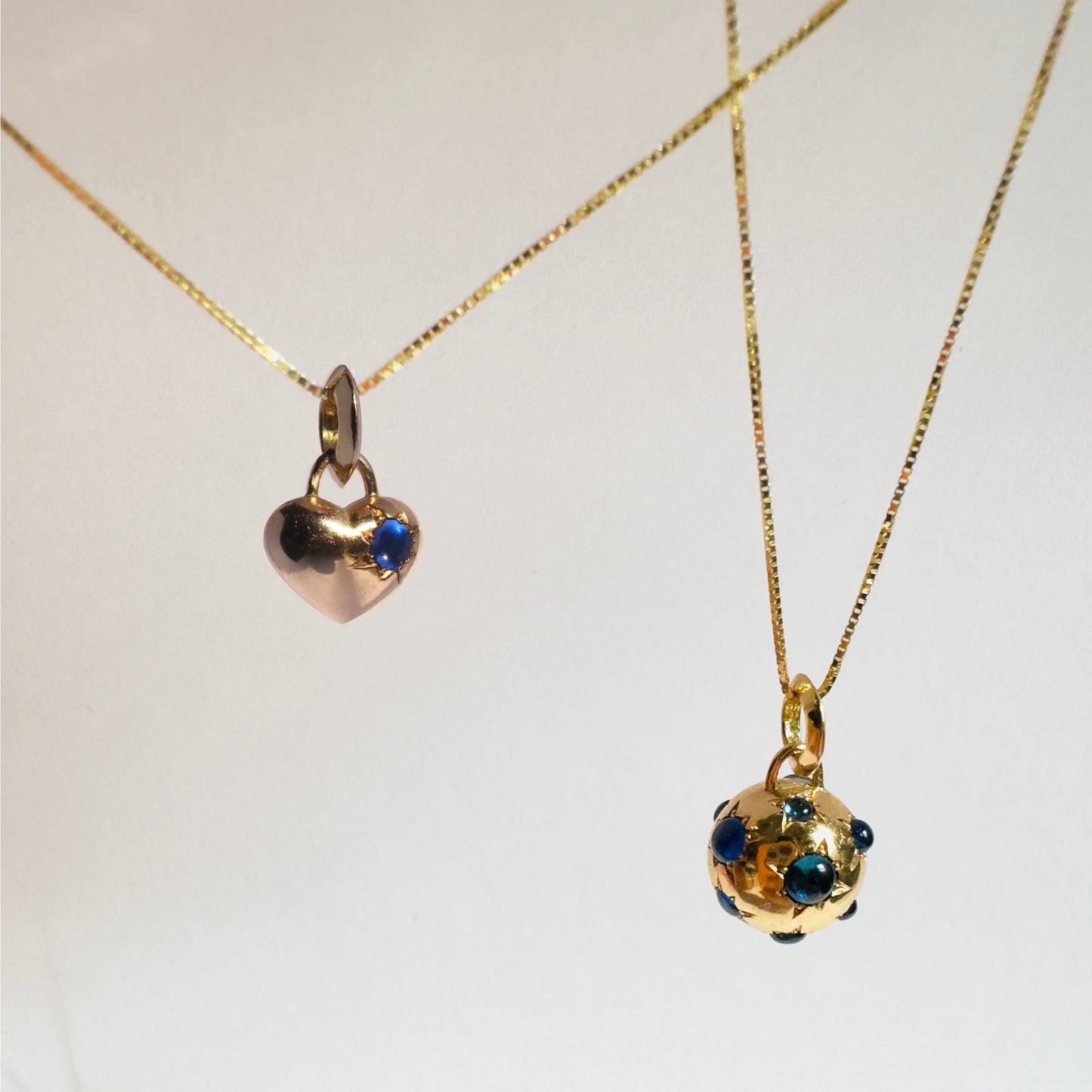 Jelly Bean Sapphire 'Busted Heart' Pendant