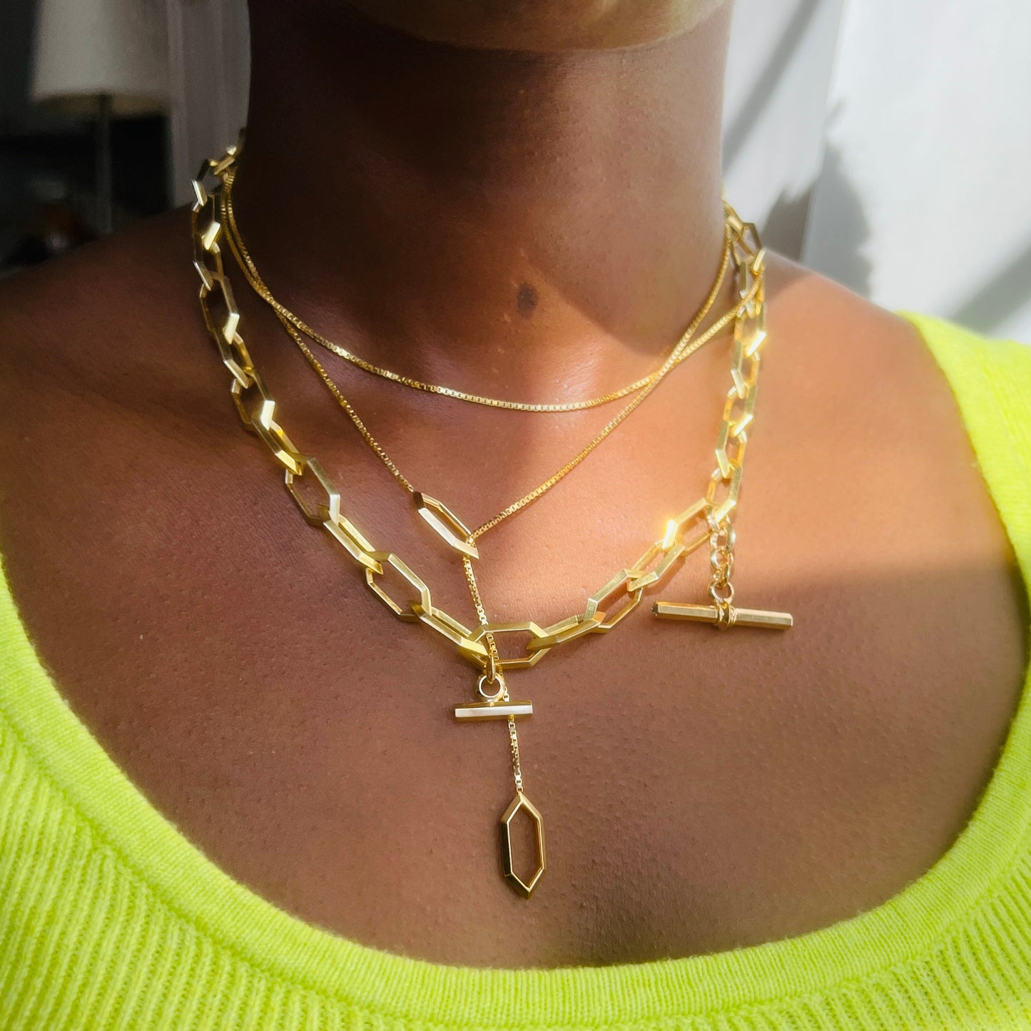 Diamond Makhaira Lariat Necklace