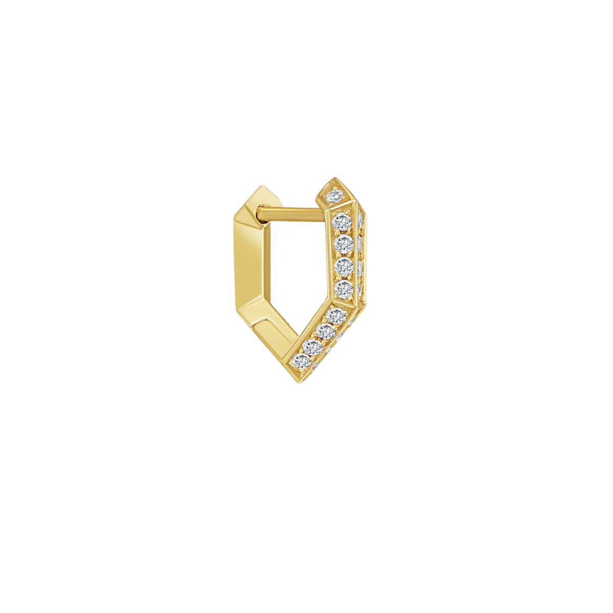 Diamond Mini Makhaira Hoop Earring
