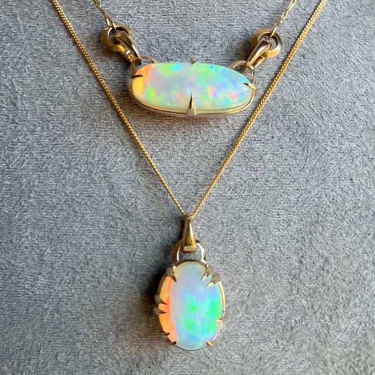 Ethiopian Opal Makhaira ‘Egg’ Locket