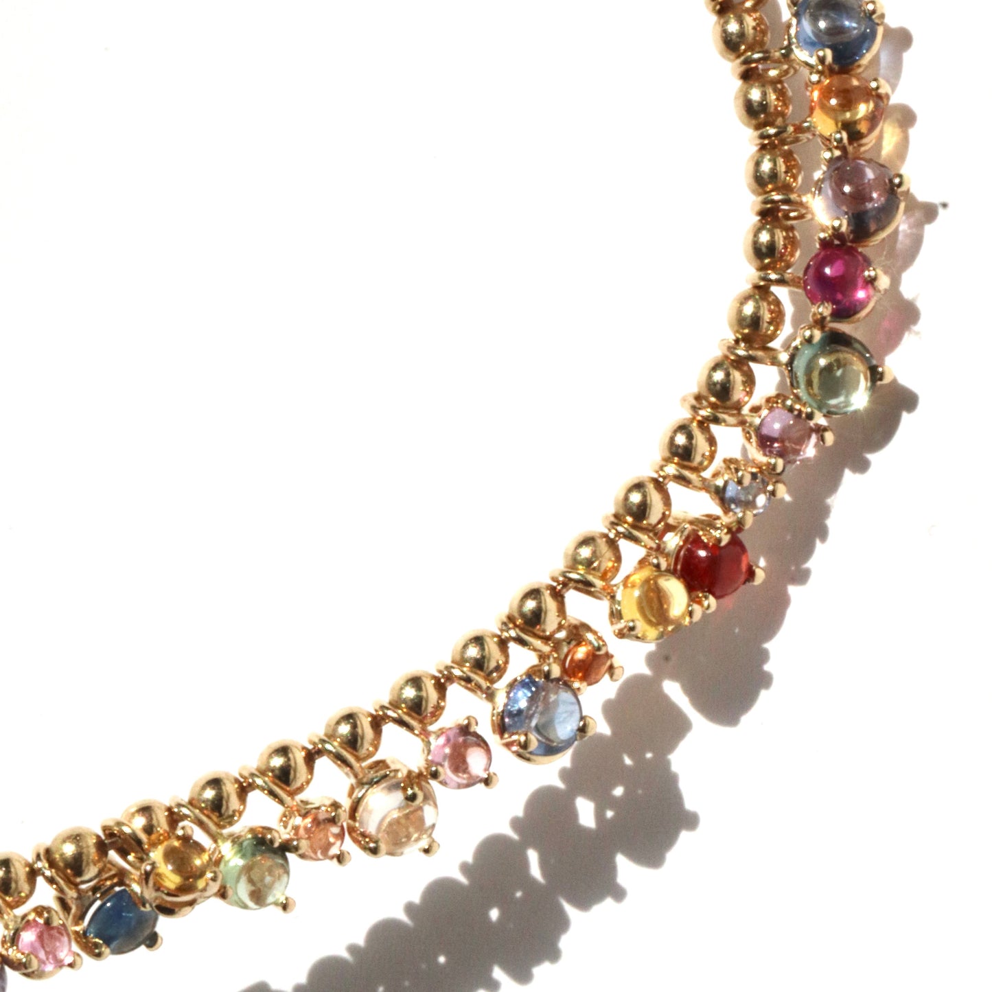 Sapphire Jelly Bean Jumble Necklace
