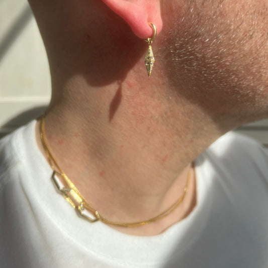 Diamond Makhaira Lariat Necklace