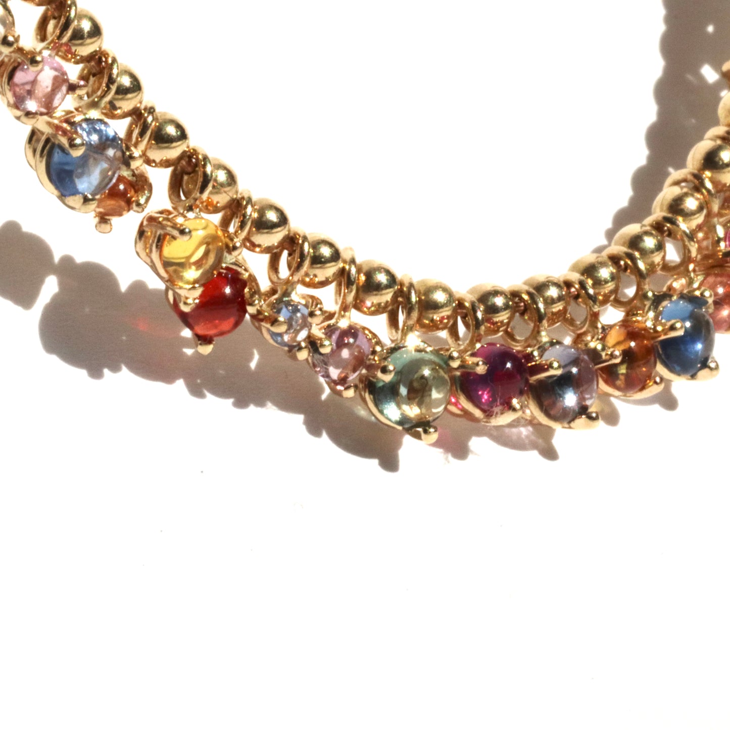 Sapphire Jelly Bean Jumble Necklace