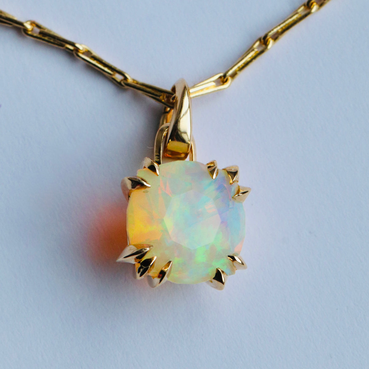 Ethiopian Opal Makhaira Pendant