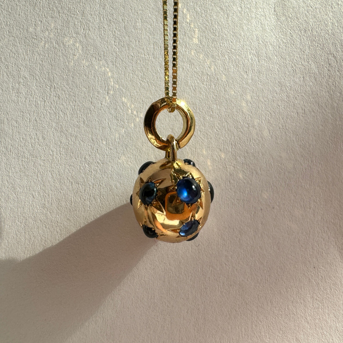 Jelly Bean Sapphire Orb Charm