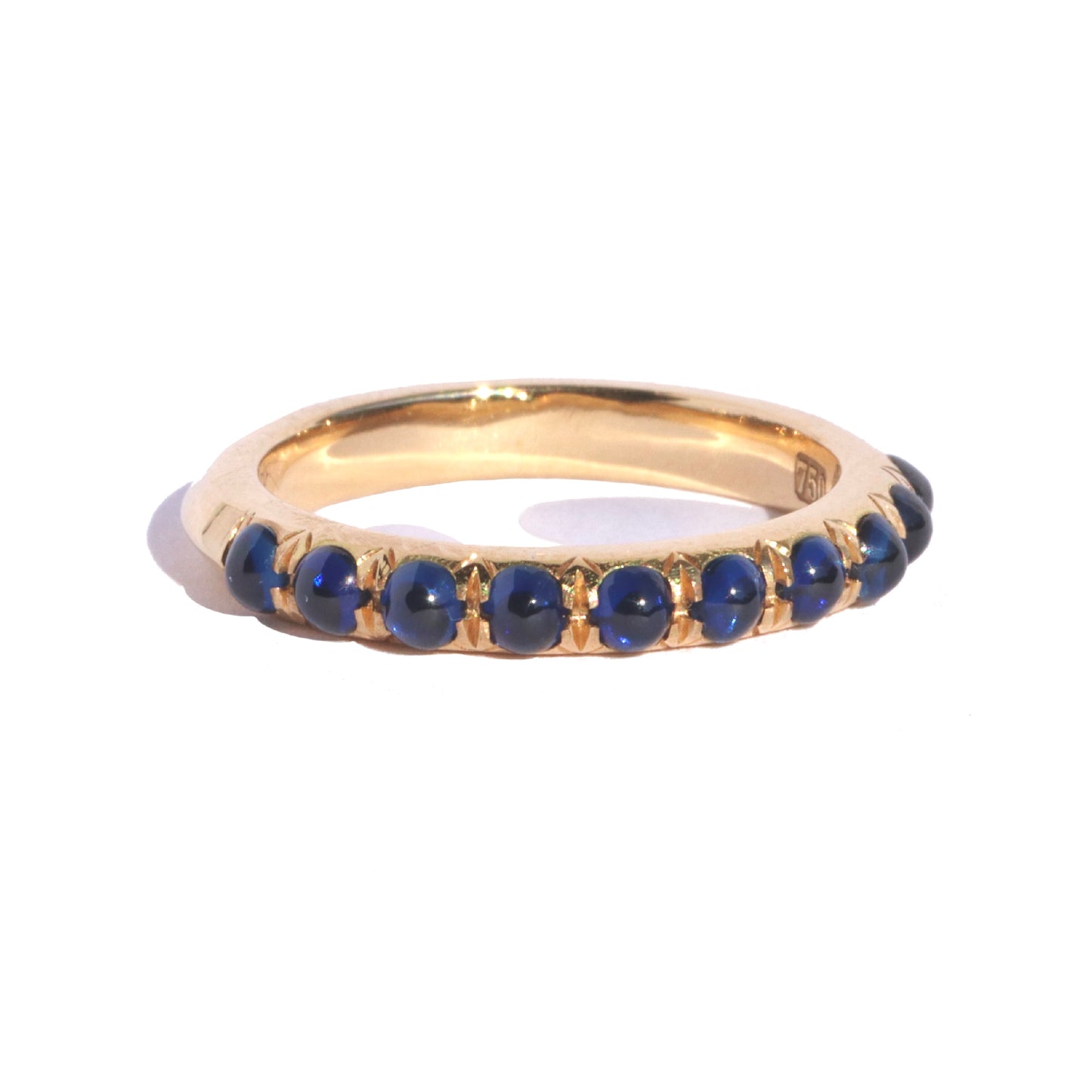 Jelly Bean Sapphire Half Eternity Ring
