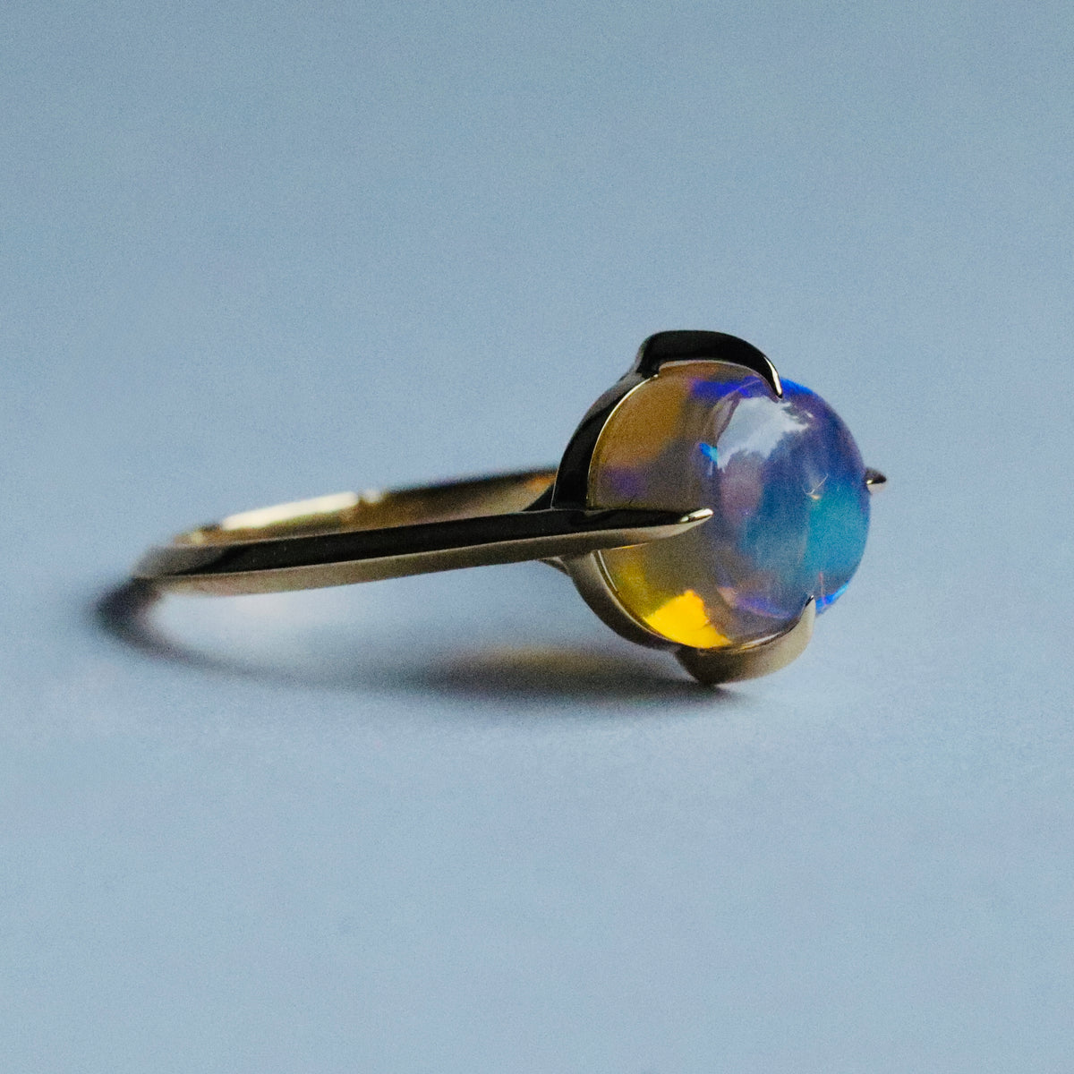 Australian Opal Compass Ring-ooak