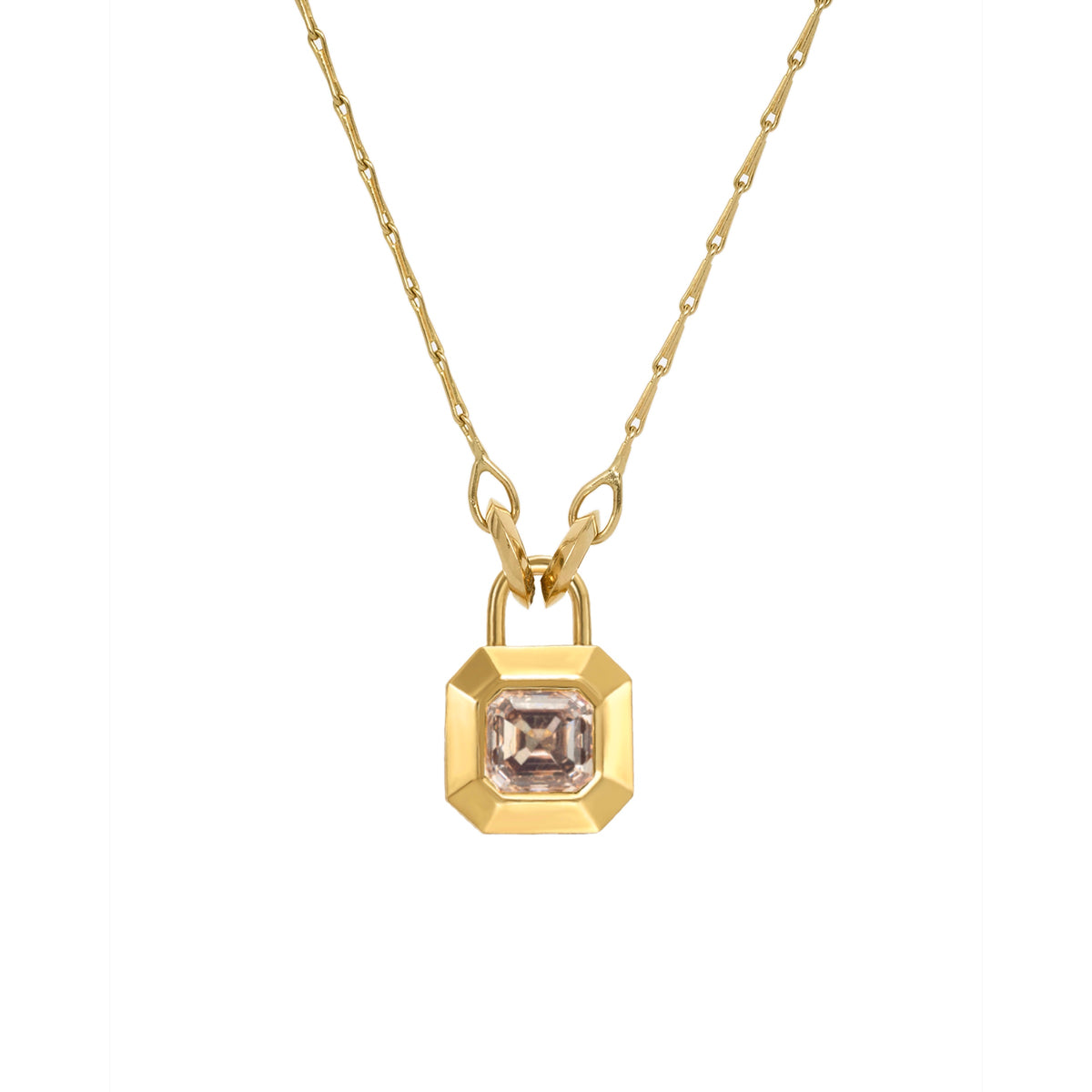 Champagne Diamond Mini Padlocket® Pendant