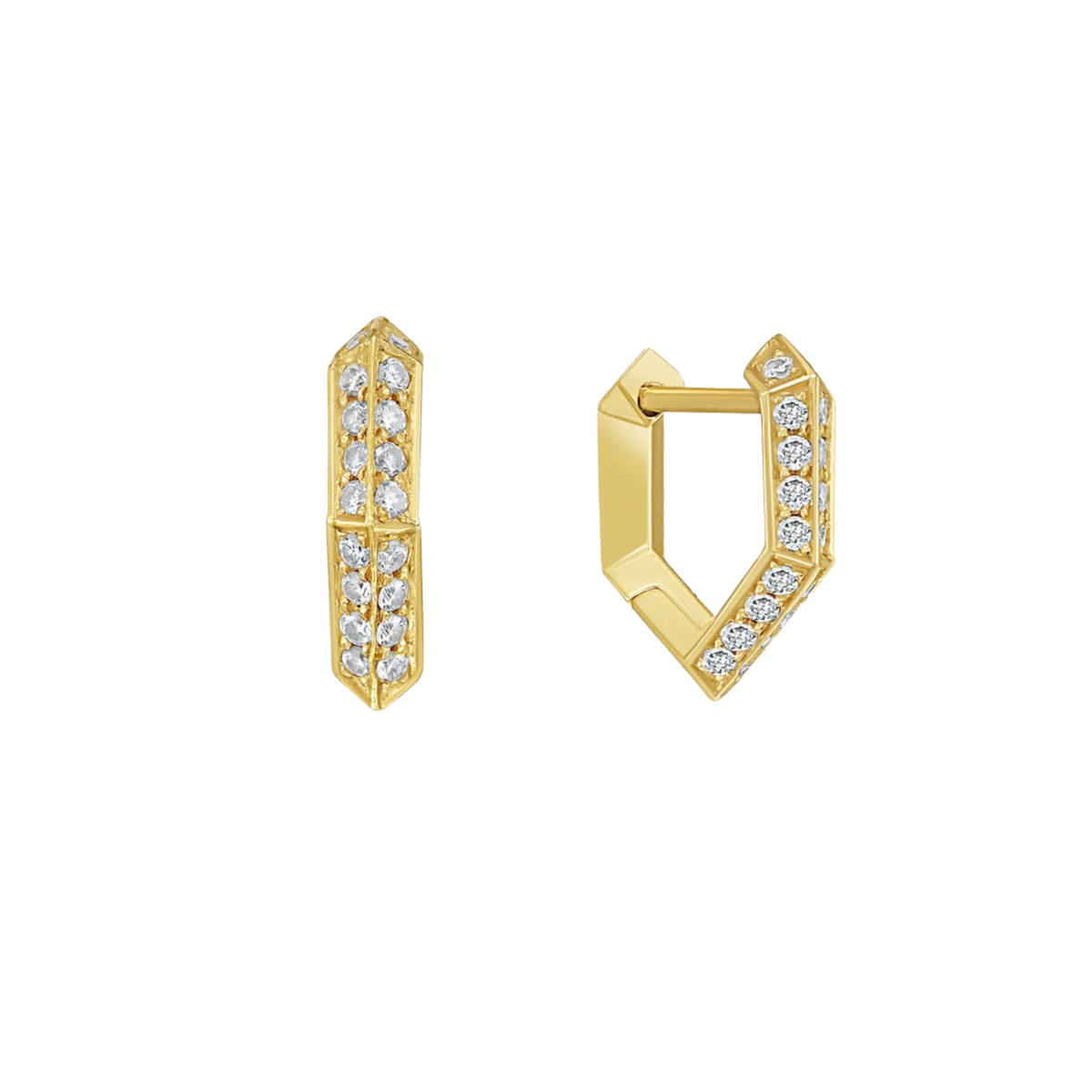 Diamond Mini Makhaira Hoop Earring