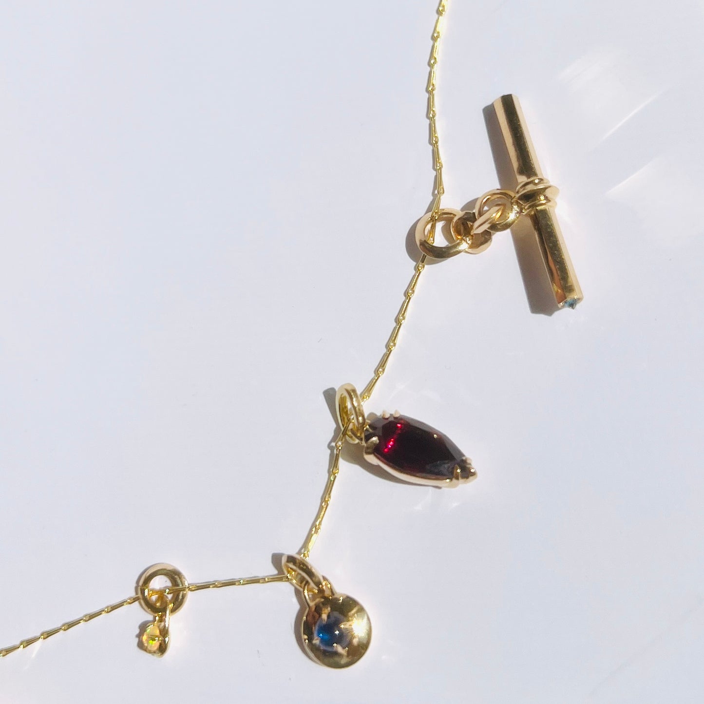 Makhaira Pear Garnet Pendant