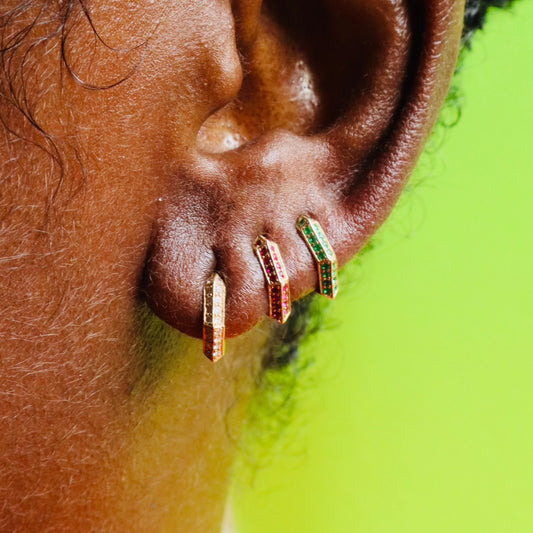 Diamond Mini Makhaira Hoop Earring