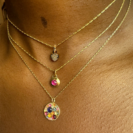 "All Love" Diamond Heart Pendant