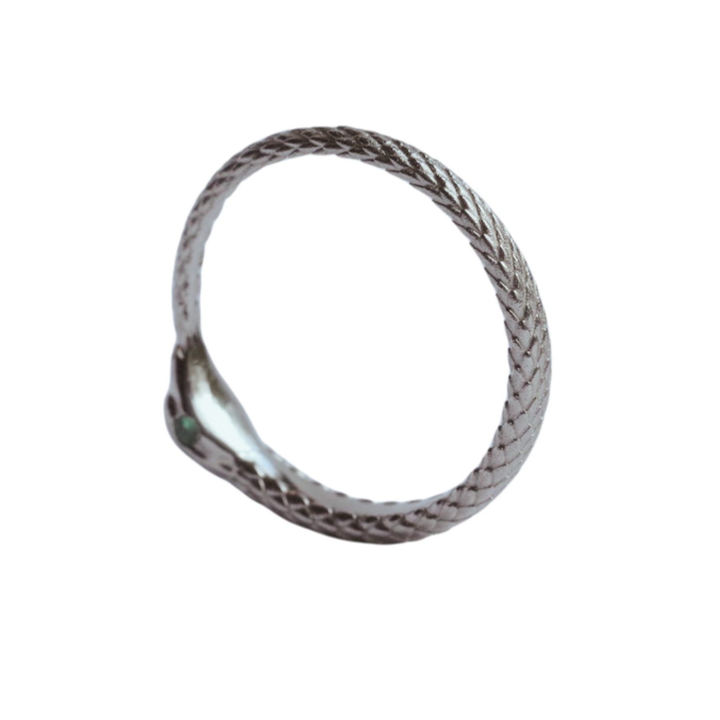 Platinum Ouroboros Snake Ring
