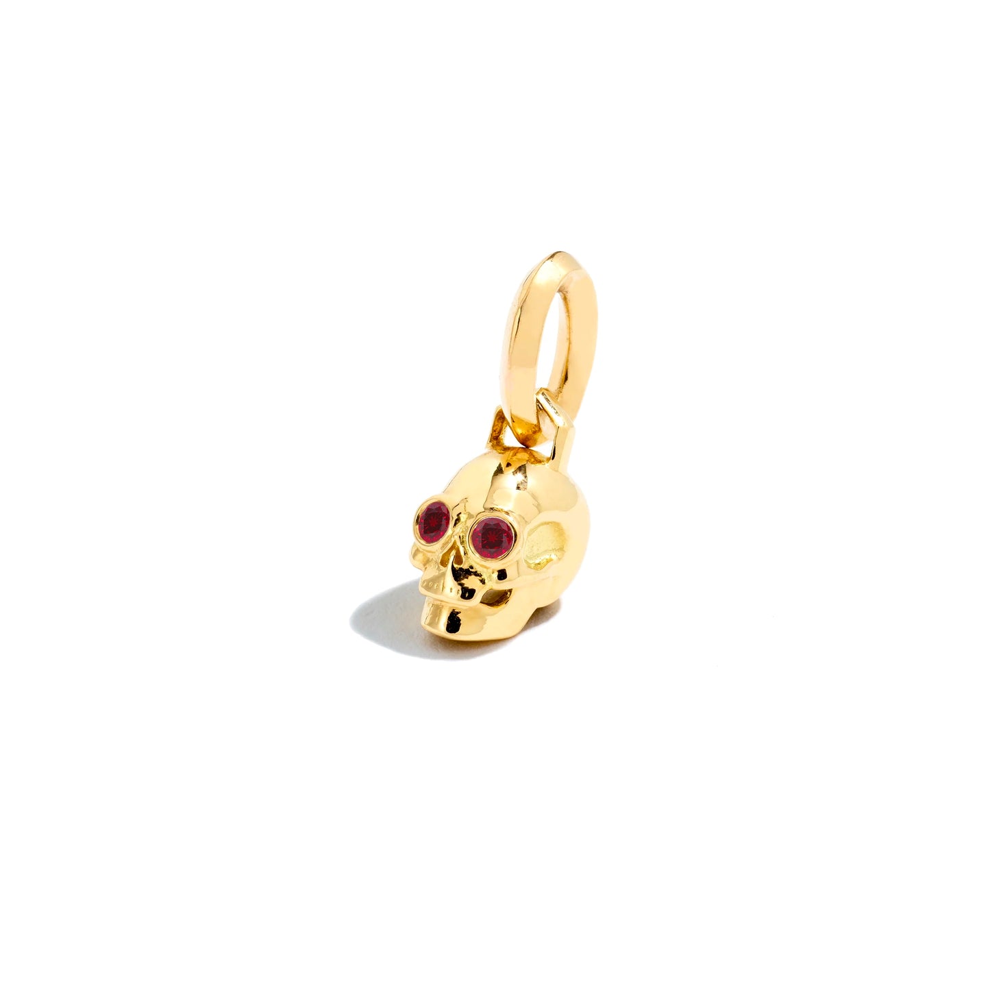Small 'Til Death Skull Charm