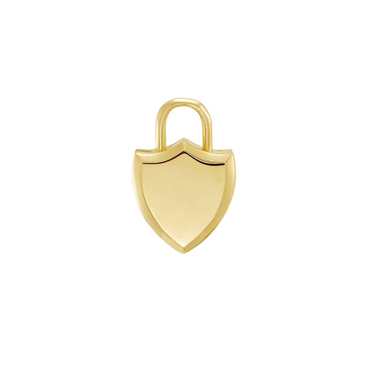 Solid Gold Mini Shield Padlocket® Pendant