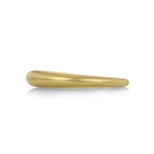 Satin Finish Medium Gold Duomo Ring