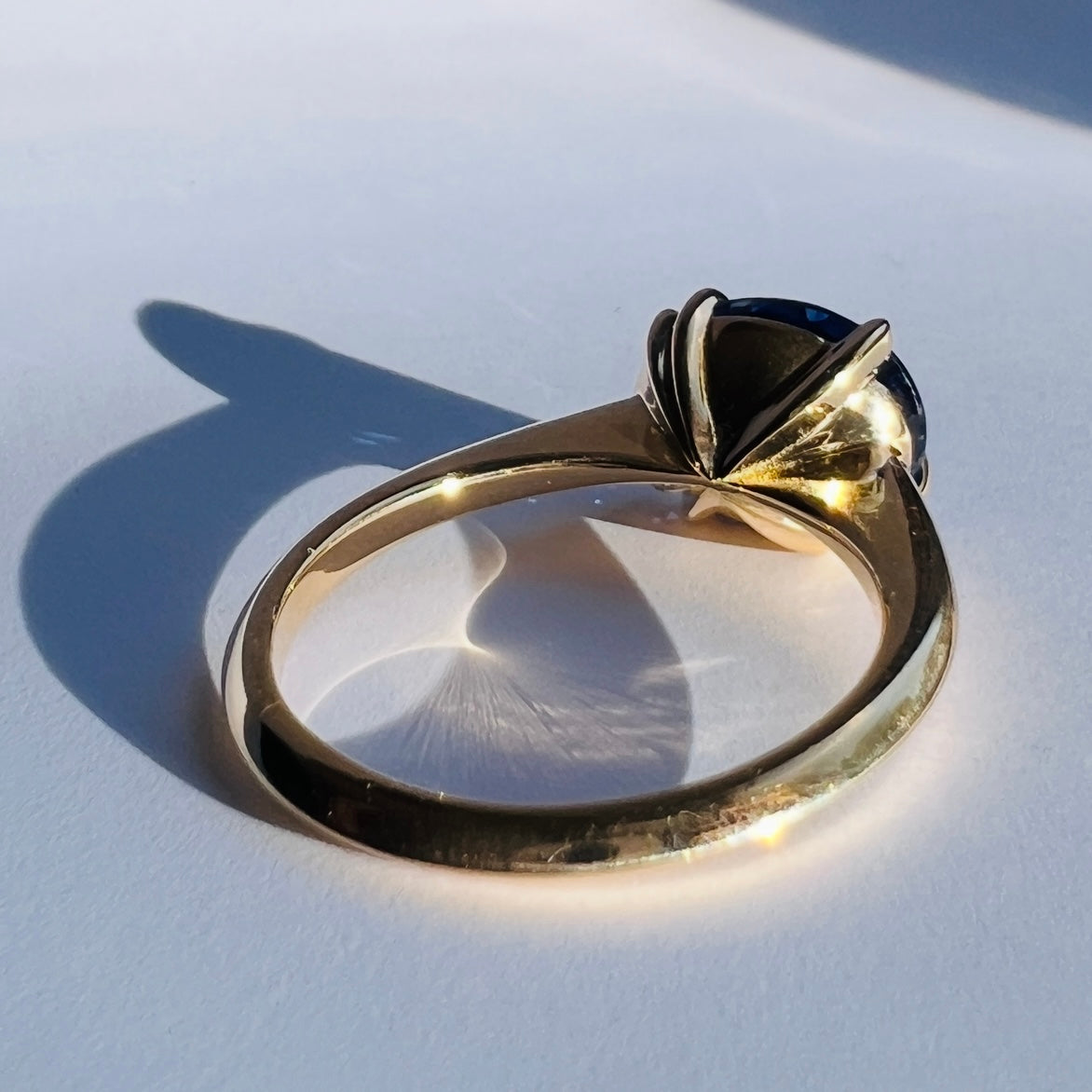 Sapphire Makhaira Solitaire