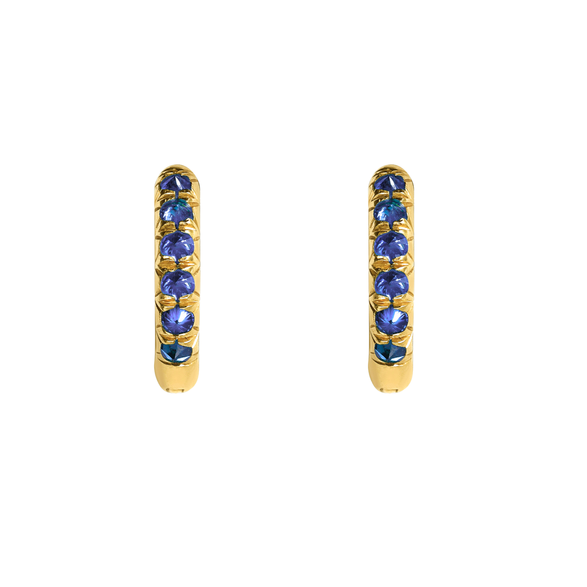 Barbed Sapphire Mini Huggies