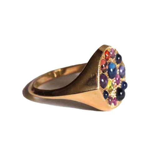 'Jelly bean' Sapphire Signet Ring