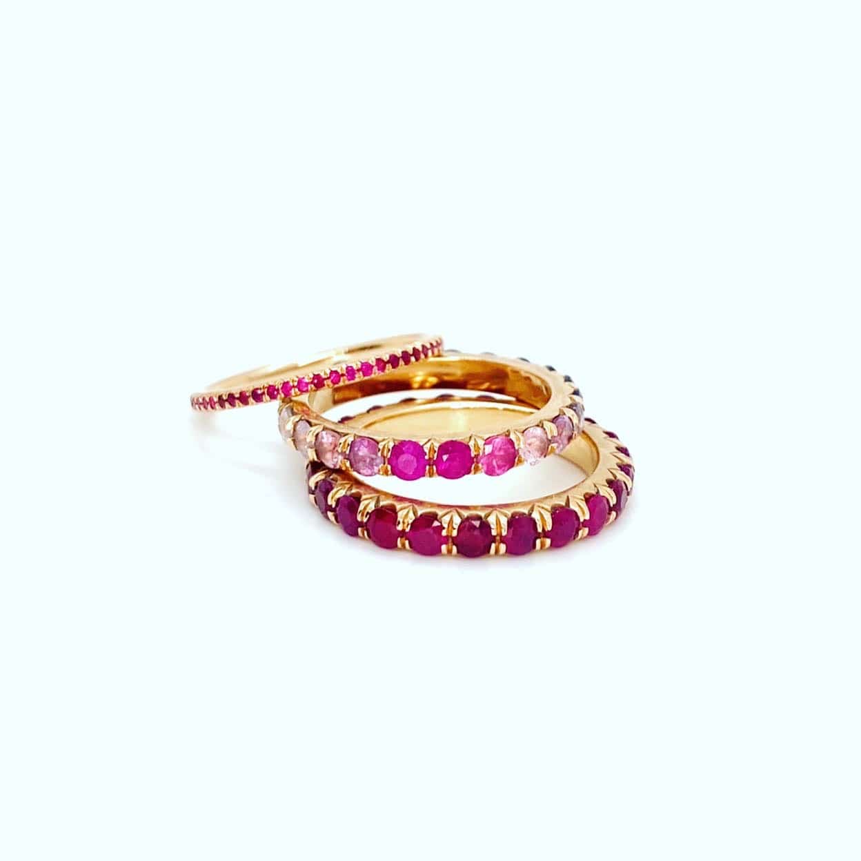 Dusk Ombré Sapphire Eternity Ring