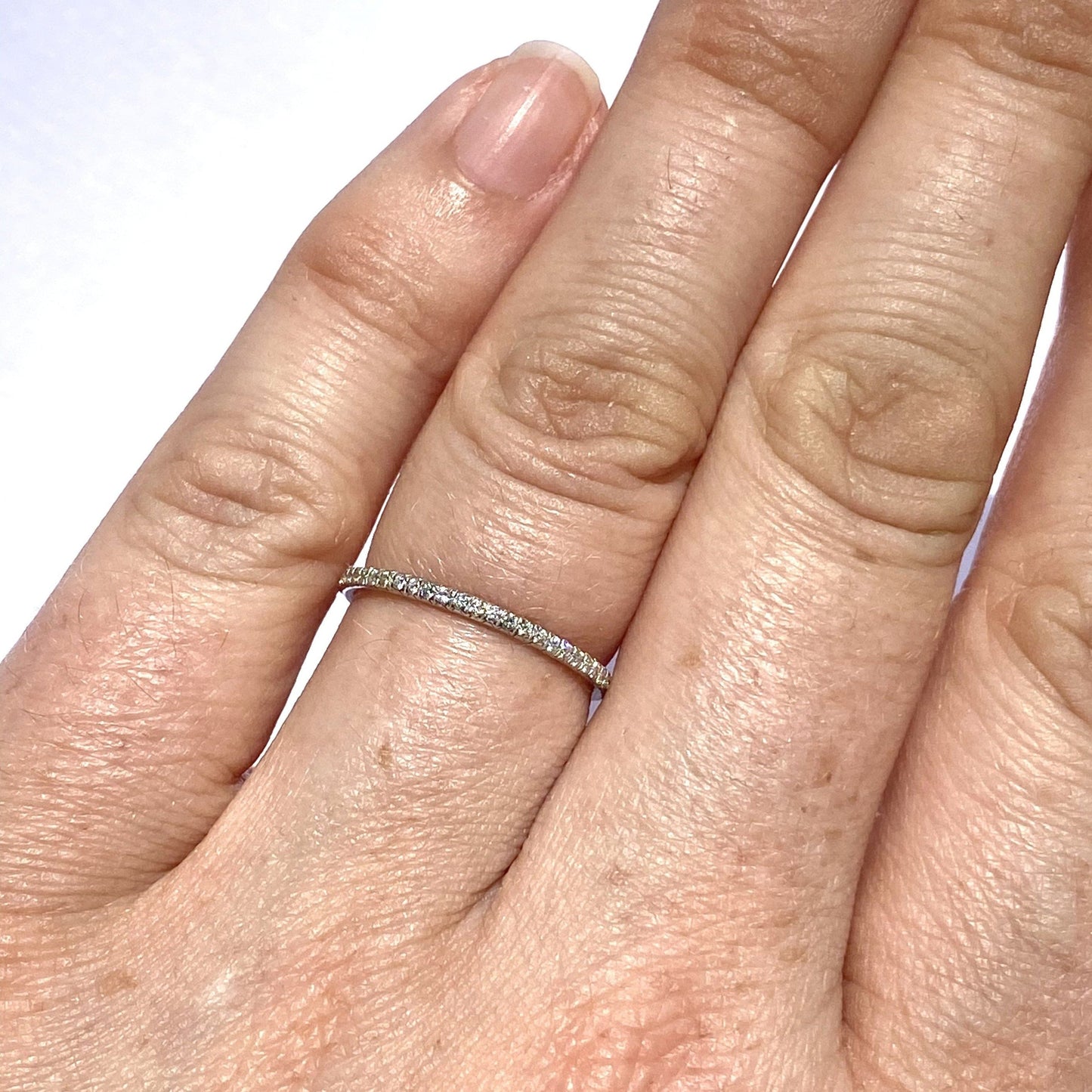 White Diamond 'Thread' Eternity Band