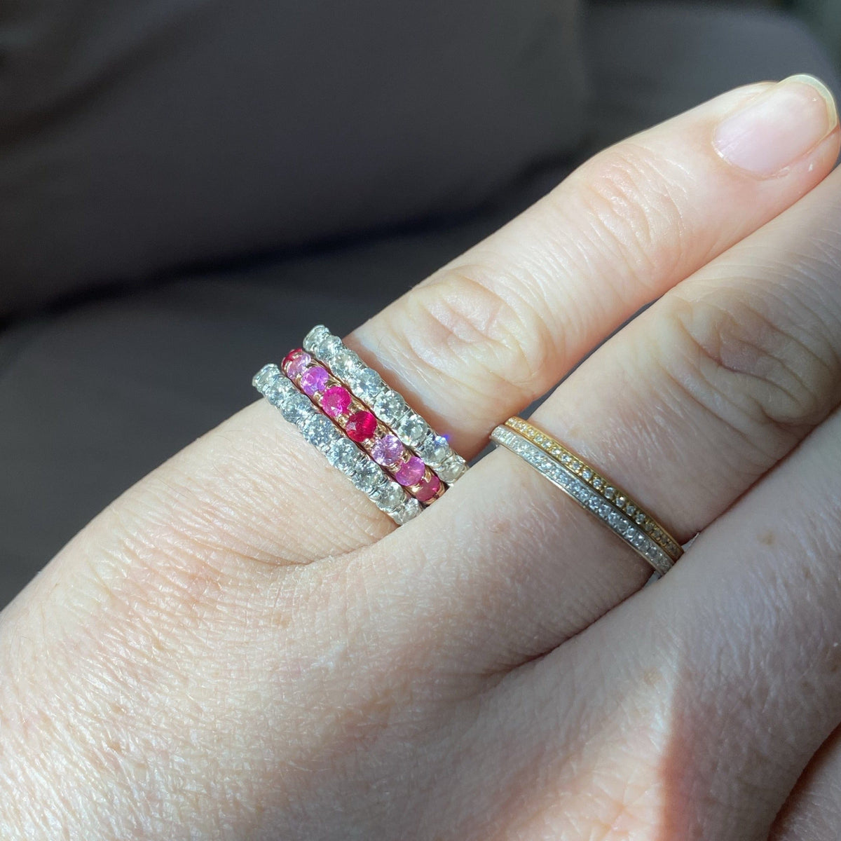 Ruby Rose Ombré Eternity Ring
