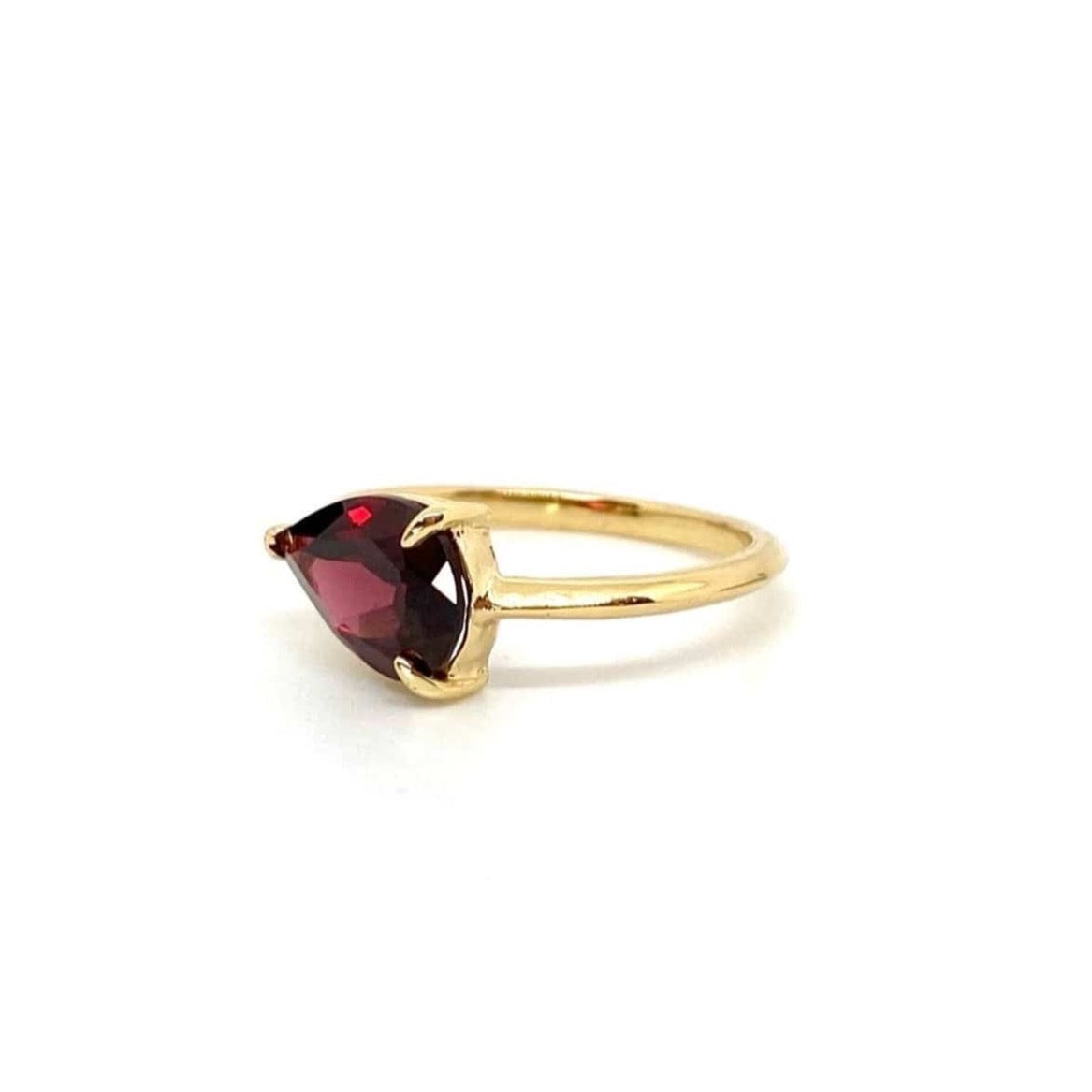 Pear Garnet Alexi Ring