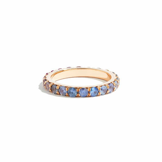 Dusk Ombré Sapphire Eternity Ring