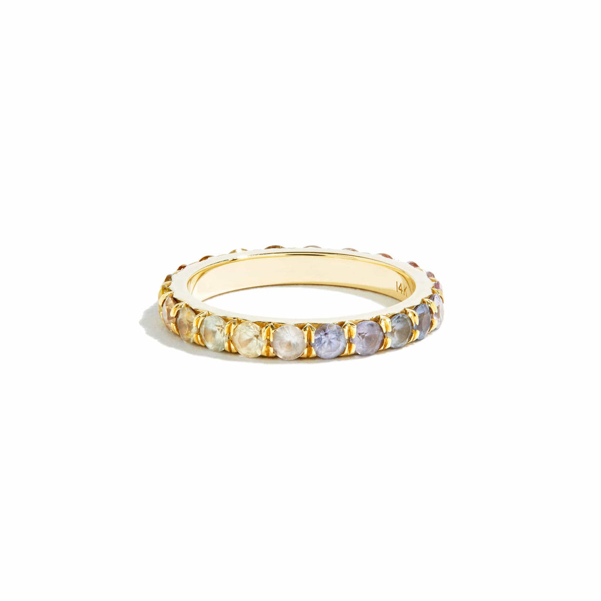 Sunrise Ombré Sapphire Eternity Ring