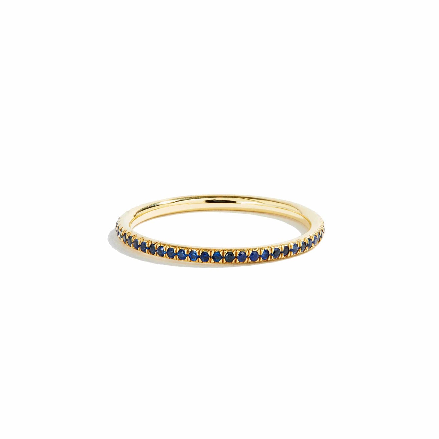 Blue Sapphire 'Thread' Eternity Band