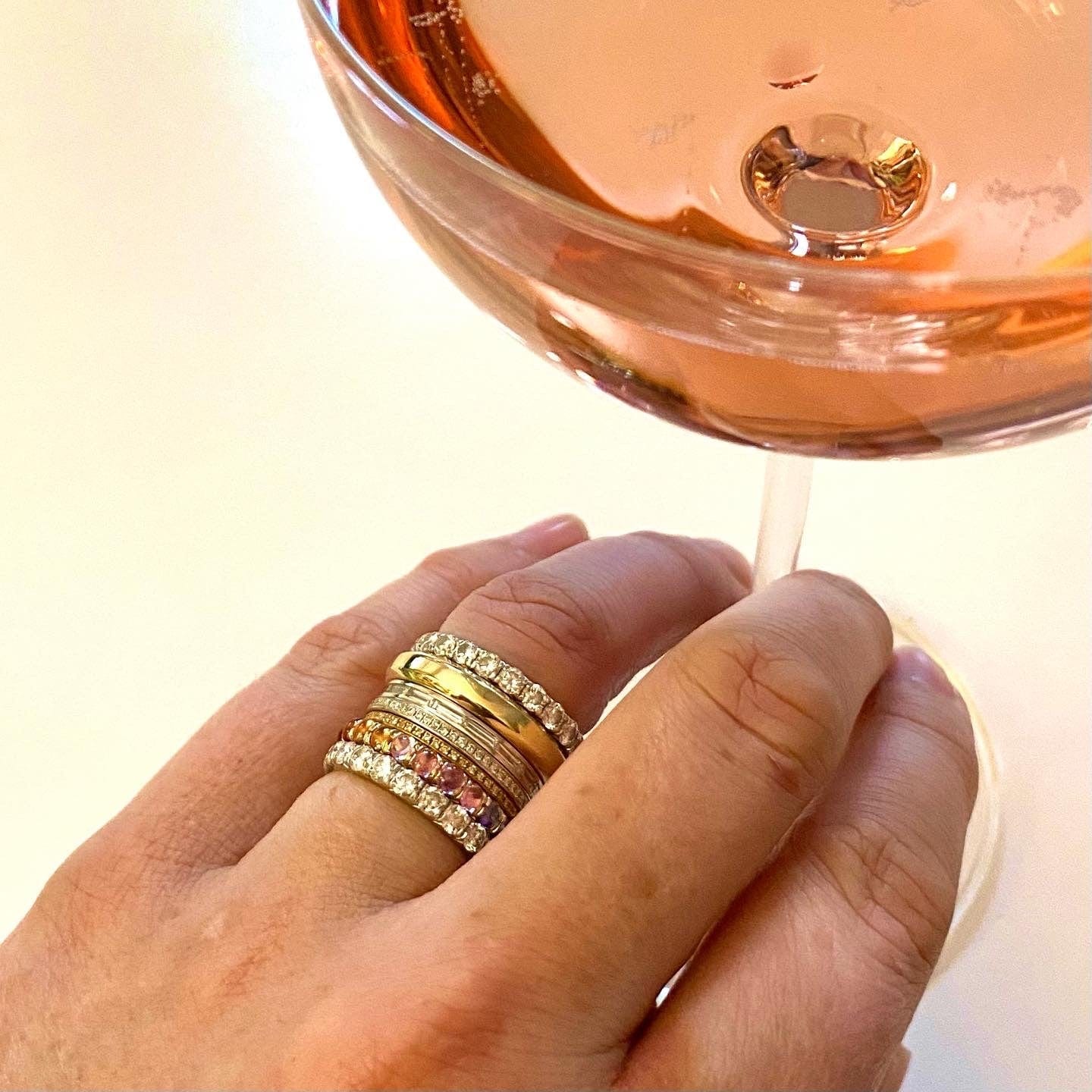 Half Eternity Reflectere Baguette Diamond Band