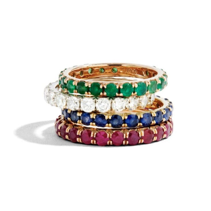 Chunky Ruby Eternity Band