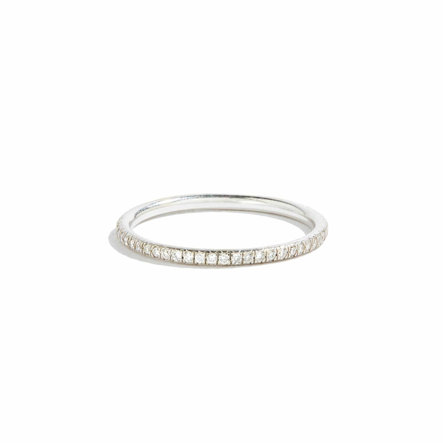 White Diamond and Platinum 'Thread' Eternity Band