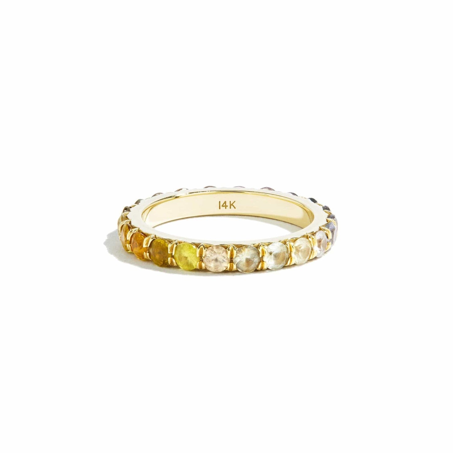 Sunrise Ombré Sapphire Eternity Ring