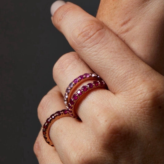 Chunky Ruby Eternity Band