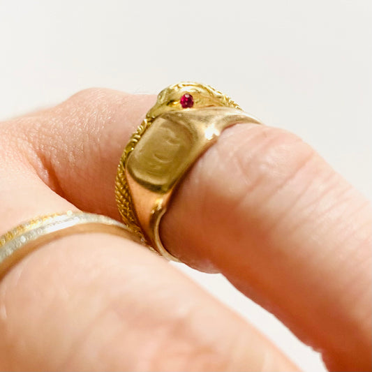 Ouroboros Snake Ring