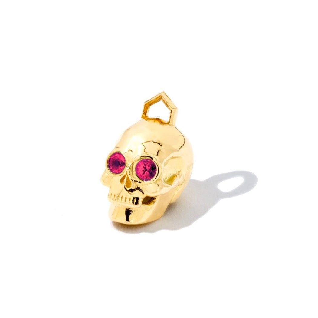Small 'Til Death Skull Earring Charm