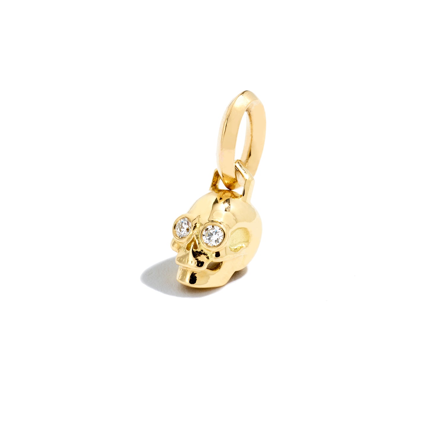 Small 'Til Death Skull Charm