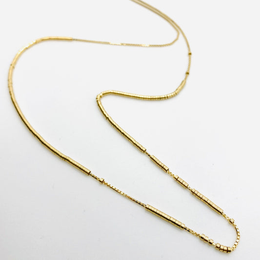 Gold Komboloi "Worry Bead" Necklace
