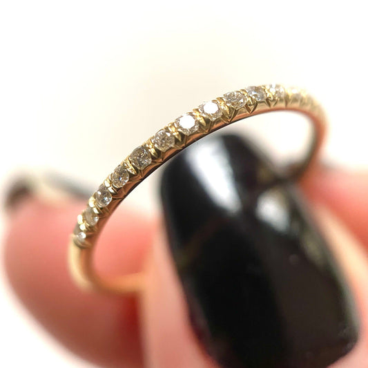 Half Eternity Diamond Thread Band