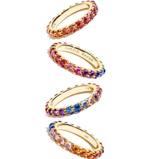 Jelly Bean Ombré Sapphire Eternity Ring