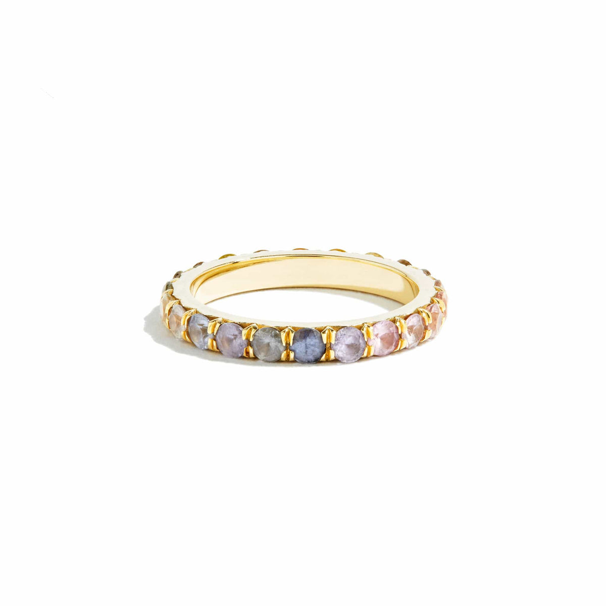 Sunrise Ombré Sapphire Eternity Ring