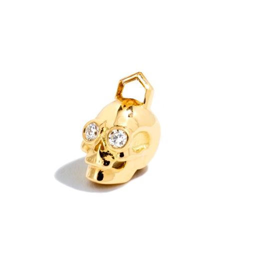 Small 'Til Death Skull Earring Charm