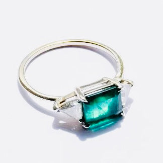 The 'Emma' Trilogy Ring in Emerald