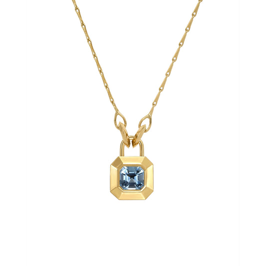 Aquamarine Mini Padlocket® Pendant