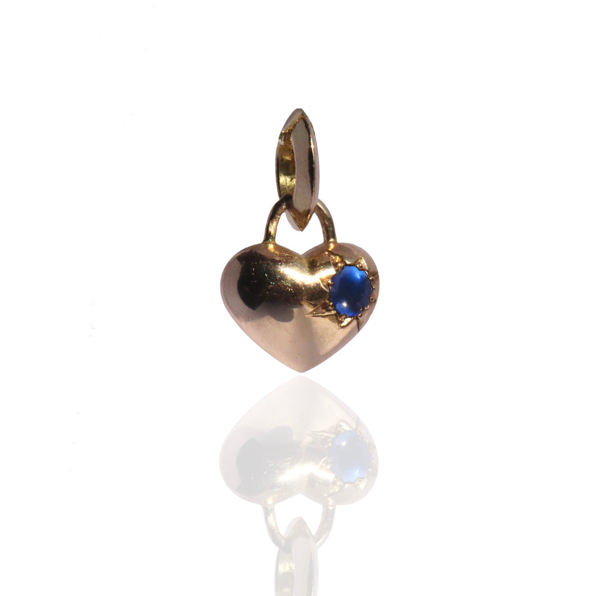 Jelly Bean Sapphire 'Busted Heart' Pendant