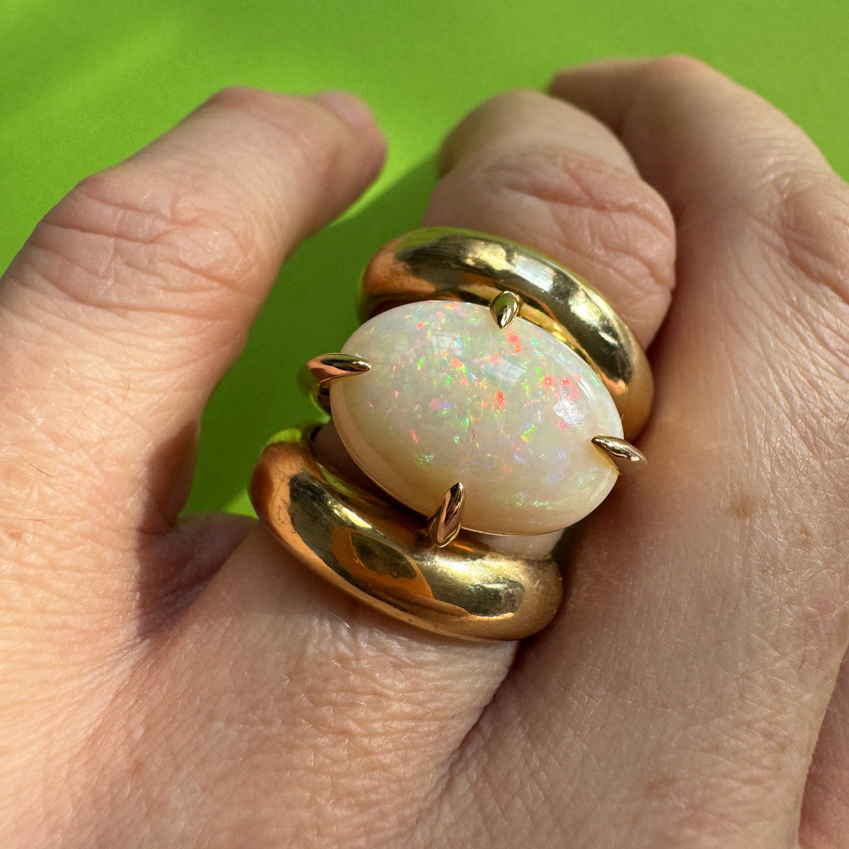 Opal Compass Ring - ooak