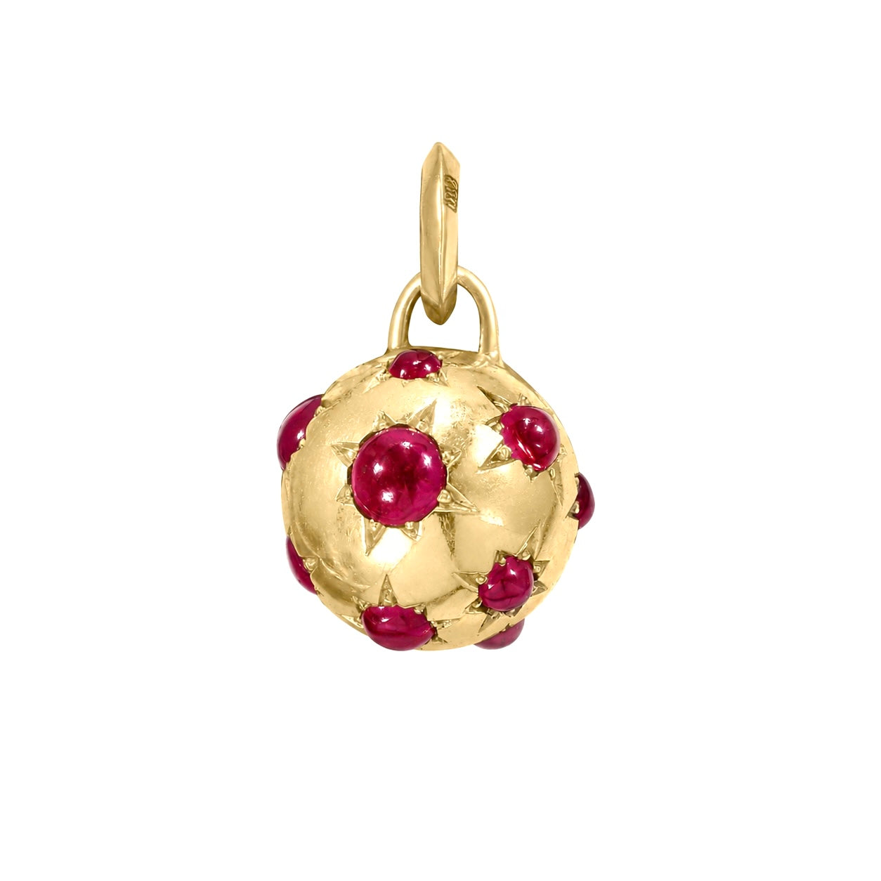 Jelly Bean Ruby Orb Charm