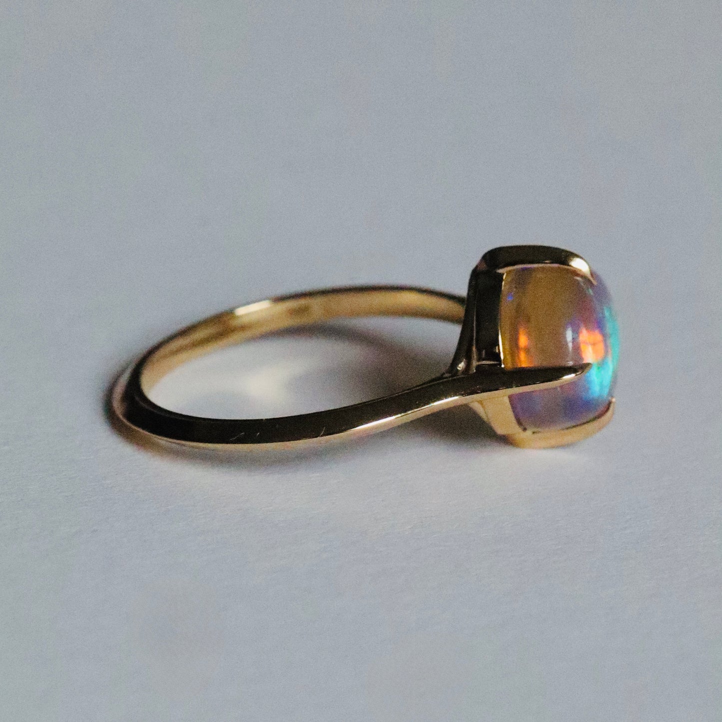 Australian Opal Compass Ring-ooak